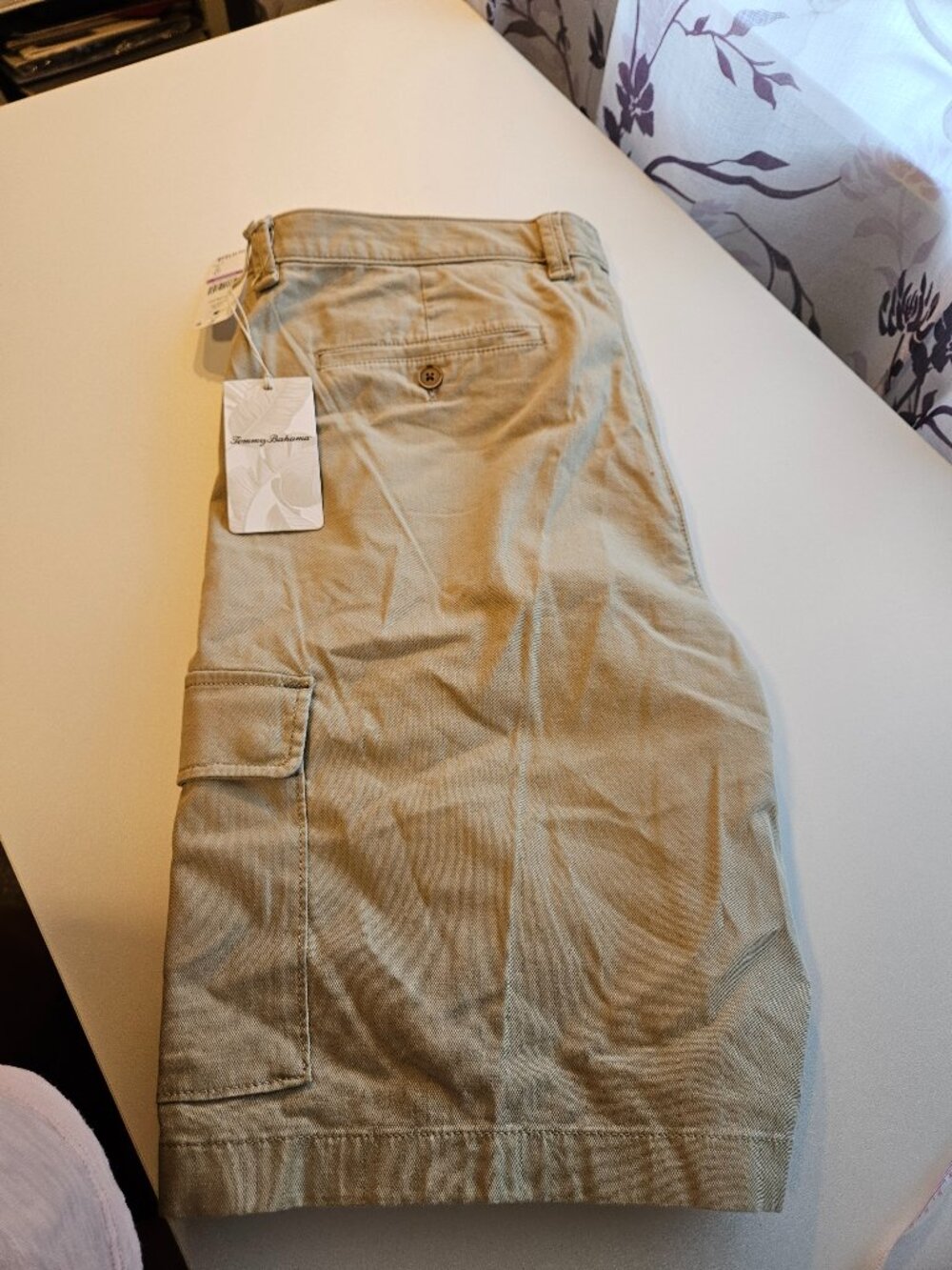 Tommy Bahama Coastal Key Stone Khaki Shorts, Size 38